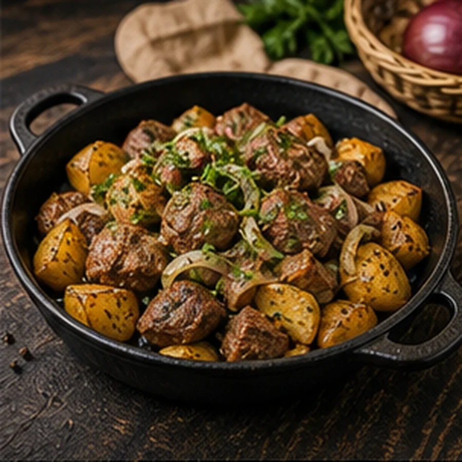 Ojakhuri with veal