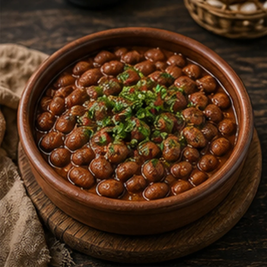 Lobio in clay pot